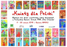 "Kwiaty dla Polski" - wystawa uczestników lekcji galeryjnych
